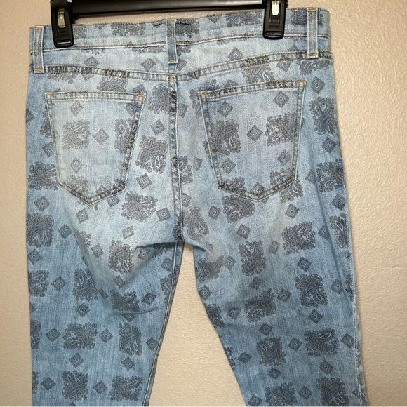Current Elliott The Stiletto Vintage Paisley ankle skinny jeans women’s size 28 - Picture 7 of 11
